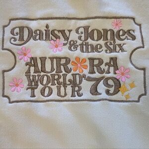 Daisy Jones & The Six “Aurora World Tour ‘79” Sweatshirt | Embroidered | Medium